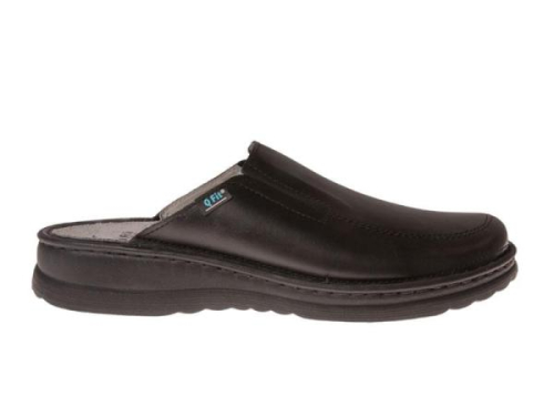 Q fit Home Shoes Uitneembaar voetbed Muil 5001.1.001 Frankfurt in de kleur zwart