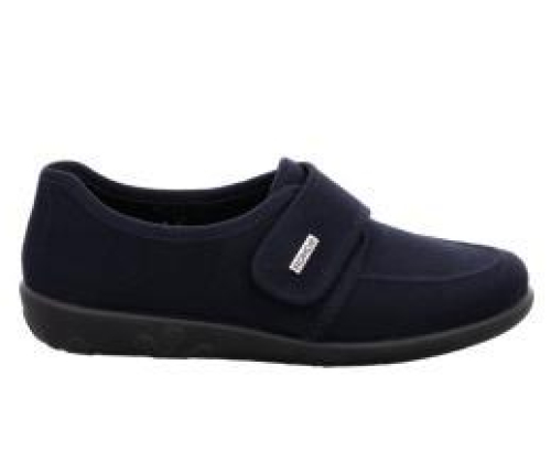Rohde Pantoffel klittenband 2222 50 in de kleur blauw