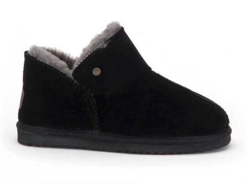 Warmbat WILLOW Women Suede WLW321099 in de kleur zwart