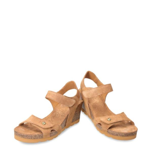 Panama Jack VILA Klittenband, Slee hak Vila B3 in de kleur cognac