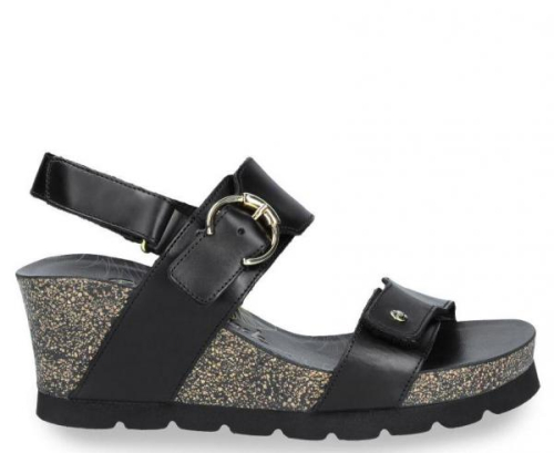 Panama Jack Sandaal VELVET Slee Hak Velvet B1 in de kleur zwart