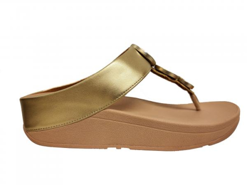 FitFlop TM Halo Metallic Trim Toe Post FE5 675 in de kleur goud