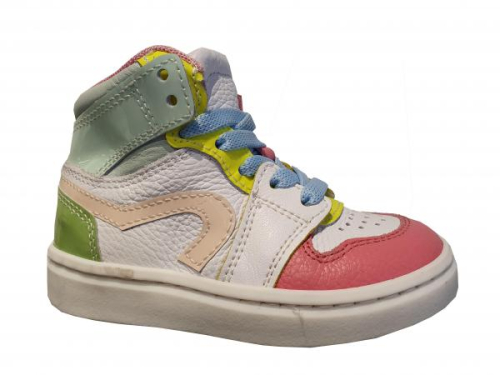 Gattino Hoge Sneaker Combi Roze G1665/232/82CO/AC/0000 in de kleur wit