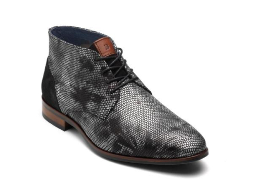 Berkelmans Veterboot ALBARDON Print 2320066234 in de kleur zwart