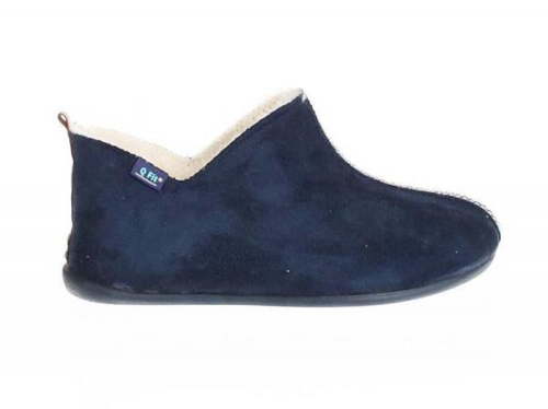 Q fit Home Shoes MADRID 3300.2 Blue in de kleur blauw