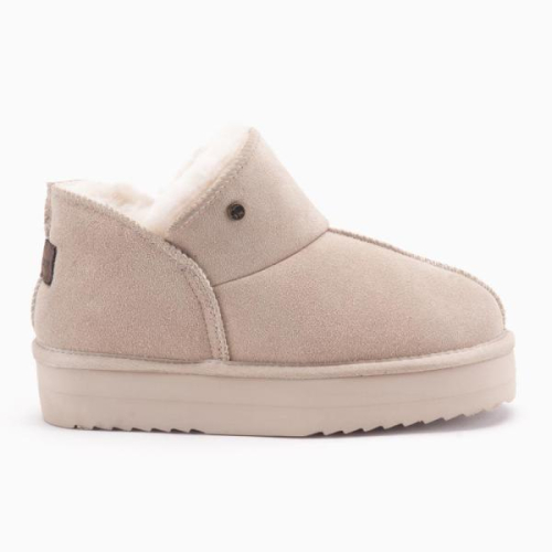 Warmbat WILLOW Women Suede WLW371054 Plateau Blush in de kleur off white