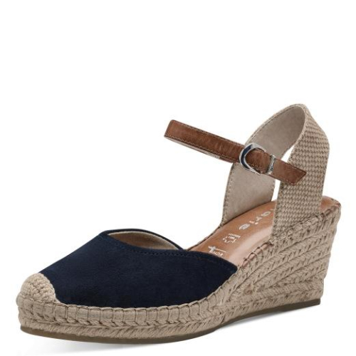 Tamaris Espadrilles 1-1-29610-42-805 in de kleur blauw