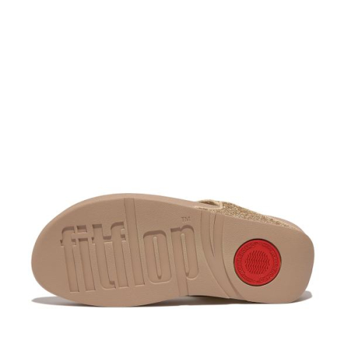 FitFlop TM Lulu Glitter Toe-Thongs X03-A94 in de kleur goud