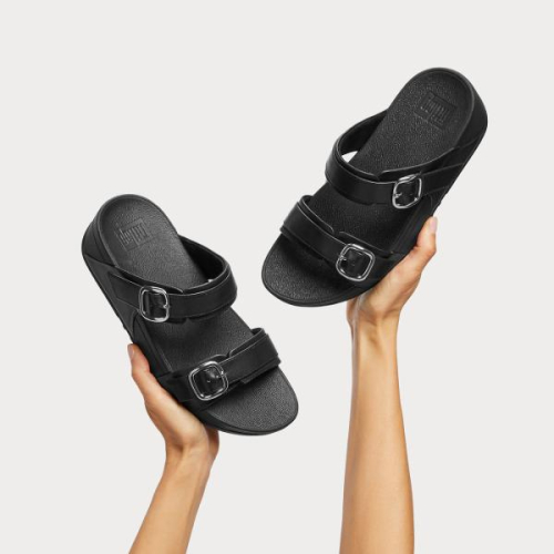 FitFlop TM Lulu Adjustable Slide ES7/090 in de kleur zwart