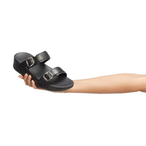 FitFlop TM Lulu Adjustable Slide ES7/090 in de kleur zwart
