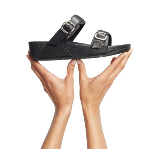 FitFlop TM Lulu Adjustable Slide ES7/090 in de kleur zwart
