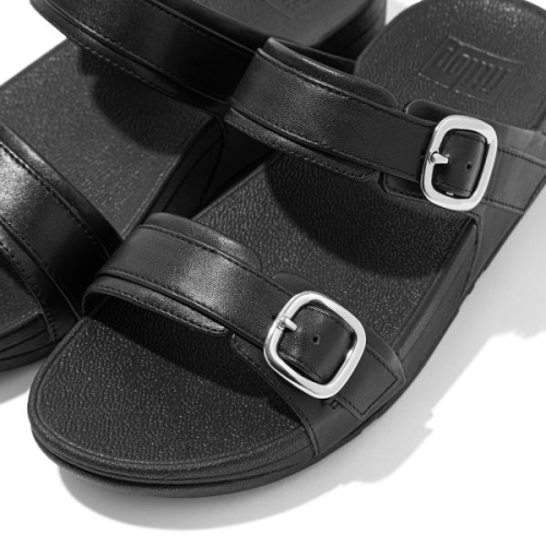 FitFlop TM Lulu Adjustable Slide ES7/090 in de kleur zwart