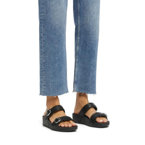 FitFlop TM Lulu Adjustable Slide ES7/090 in de kleur zwart