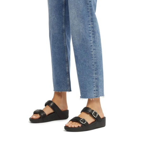 FitFlop TM Lulu Adjustable Slide ES7/090 in de kleur zwart