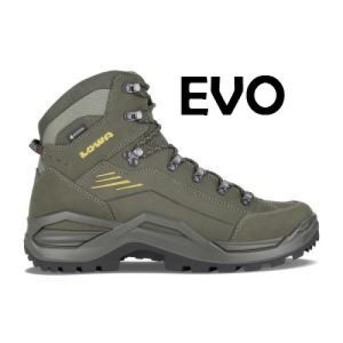 Lowa RENEGADE EVO GTX MID Mustard LM311916-7898 in de kleur olive