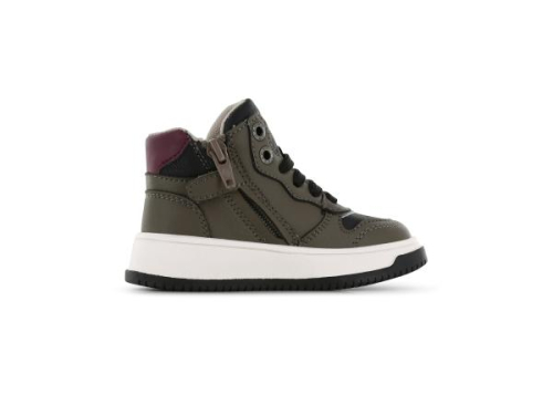 Shoesme Hoge Sneaker Combi Black NO24W006-F in de kleur groen