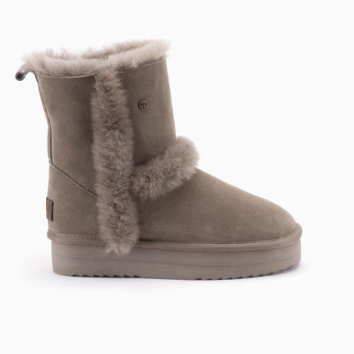 Warmbat KANGAROO Women Suede Boot KNG376132 KANGAROO Wool in de kleur MOSS