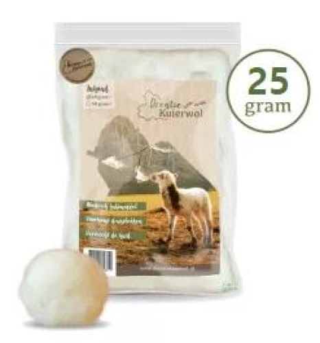 Drentse Kuierwol Drentse Kuierwol 25 gram in de kleur Naturel