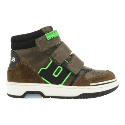 Develab Hoge Sneaker 44307 559 in de kleur kaki