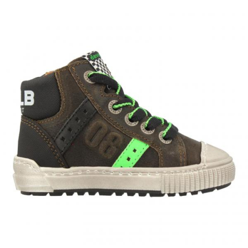 Develab Hoge Sneaker 45661 557 in de kleur kaki