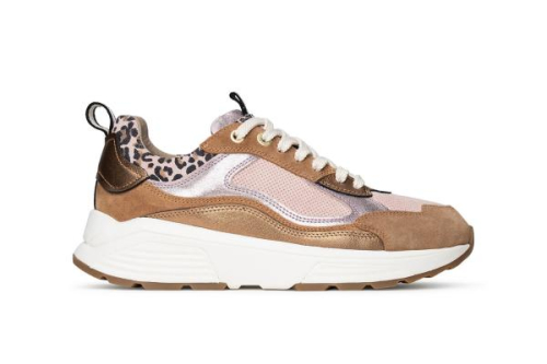 Xsensible Stretchwalker MILAU Combi Pink/Panter 33004.4 886 G in de kleur cognac