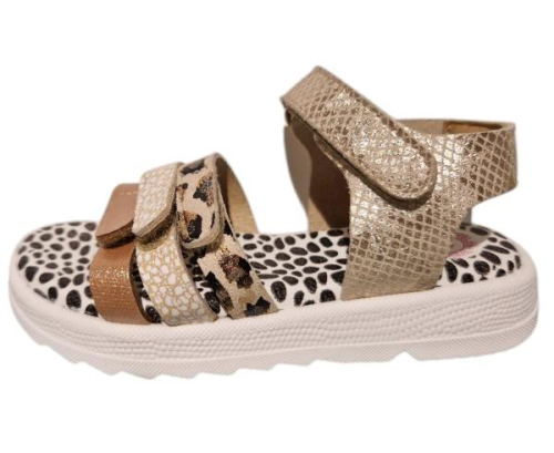 Develab Sandaal met Klittenband 48422 299 in de kleur beige