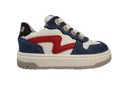 Develab Sneaker Combi Blauw 45241 629 in de kleur wit