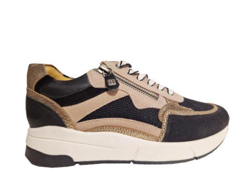 Helioform Sneaker K Combi Beige 294.001-0404 K in de kleur zwart