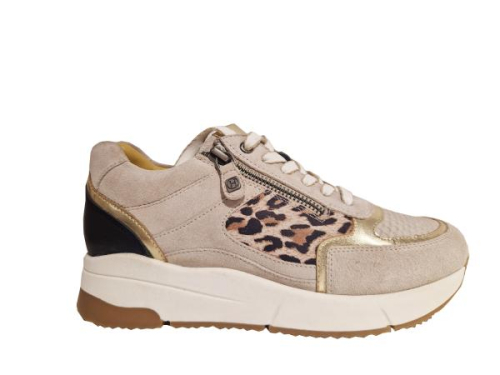 Helioform Sneaker K Combi Panter 294.001-0355 K in de kleur beige