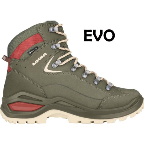 Lowa RENEGADE EVO GTX MID Greygreen/Panna LM321916-9629 in de kleur groen