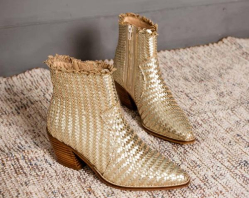 PX Shoes Enkellaars TEXAN Texan 01 8500 in de kleur goud