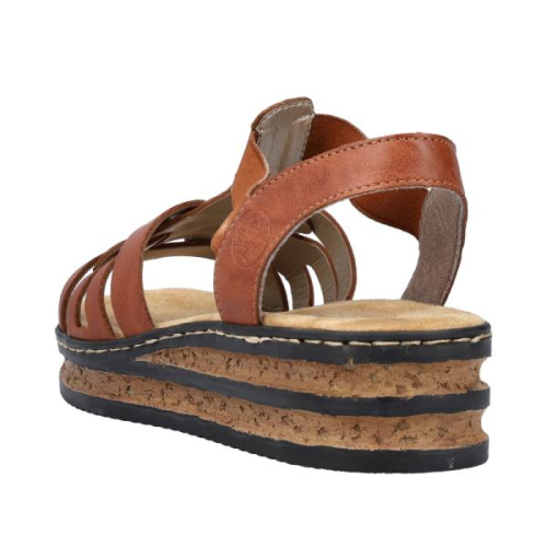 Rieker Sandaal 62918-22 in de kleur cognac