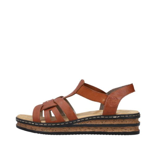 Rieker Sandaal 62918-22 in de kleur cognac