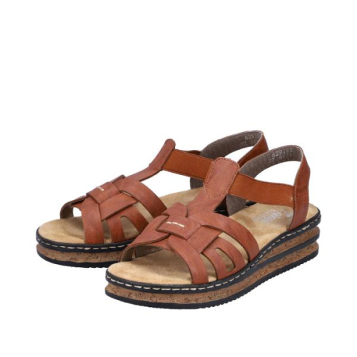 Rieker Sandaal 62918-22 in de kleur cognac