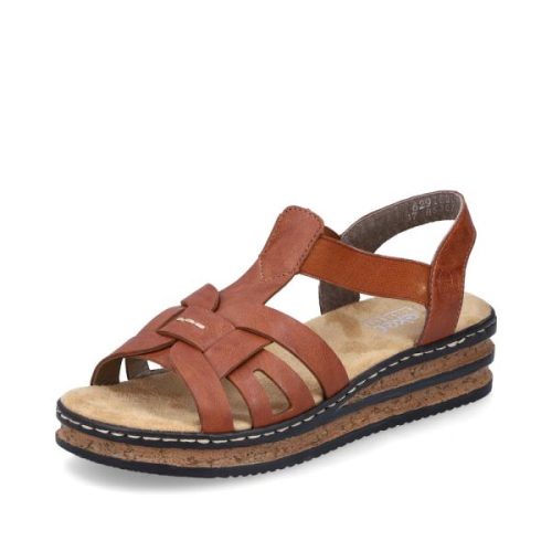 Rieker Sandaal 62918-22 in de kleur cognac