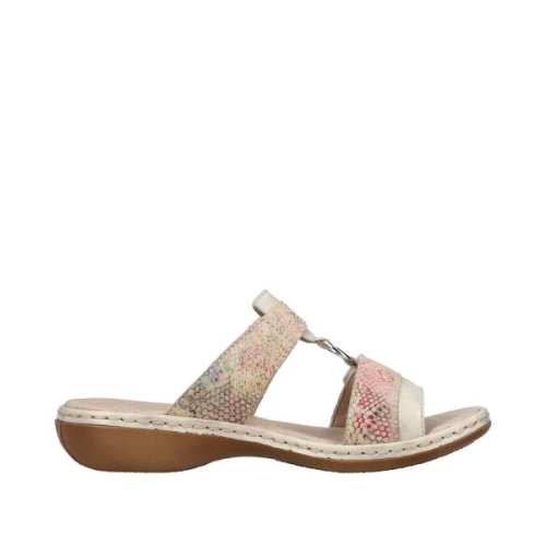 Rieker Slipper 659X6-90 in de kleur beige