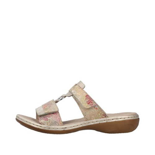 Rieker Slipper 659X6-90 in de kleur beige