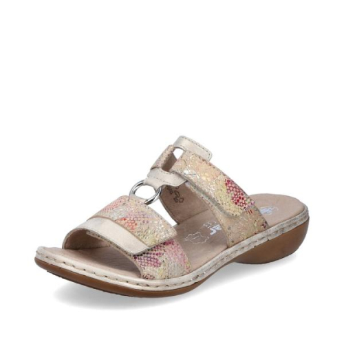 Rieker Slipper 659X6-90 in de kleur beige