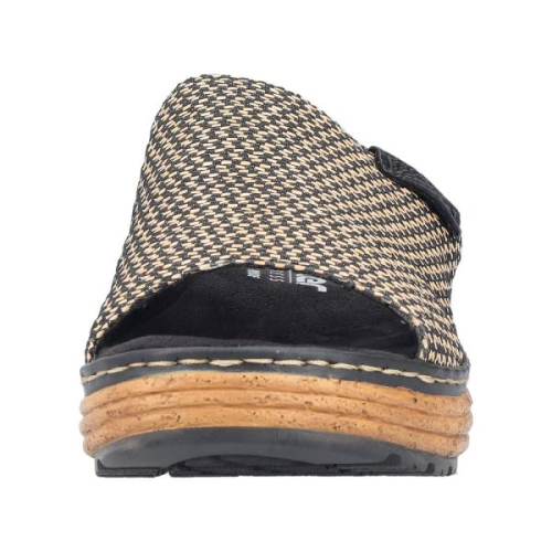 Rieker Slipper 62768-90 in de kleur zwart