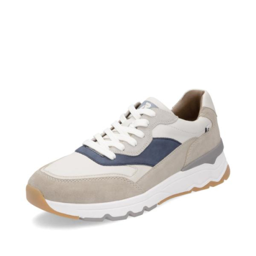 Rieker Sneaker G Combi Blauw U0906-81 in de kleur beige