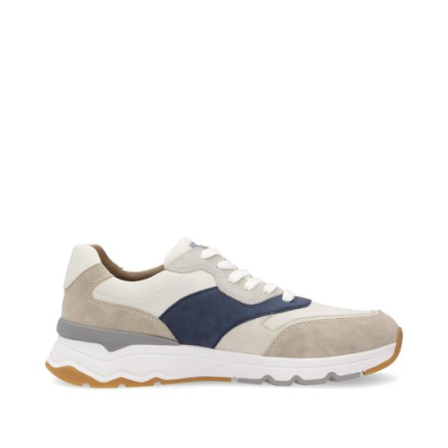 Rieker Sneaker G Combi Blauw U0906-81 in de kleur beige