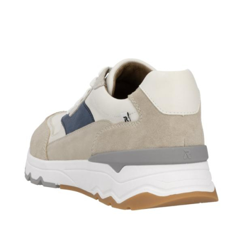 Rieker Sneaker G Combi Blauw U0906-81 in de kleur beige