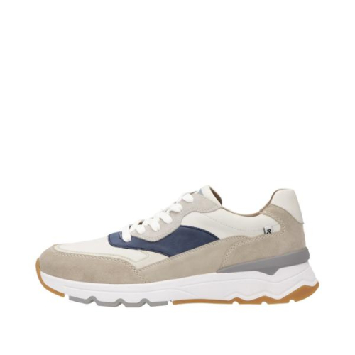 Rieker Sneaker G Combi Blauw U0906-81 in de kleur beige