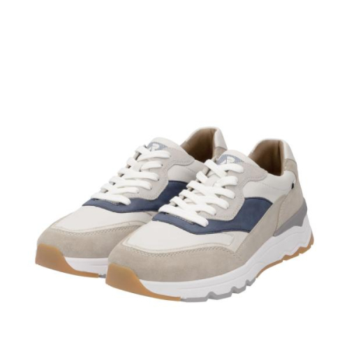 Rieker Sneaker G Combi Blauw U0906-81 in de kleur beige