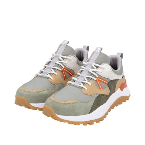 Rieker Sneaker G U1301-52 in de kleur groen