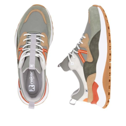Rieker Sneaker G U1301-52 in de kleur groen