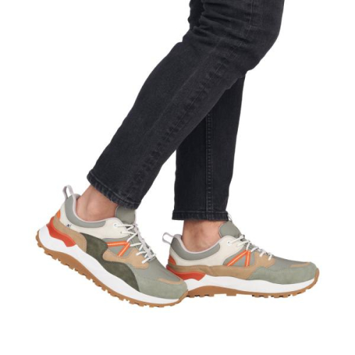 Rieker Sneaker G U1301-52 in de kleur groen