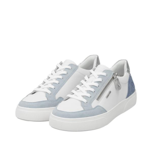 Remonte Sneaker G Combi Blauw D2J01-80 in de kleur wit