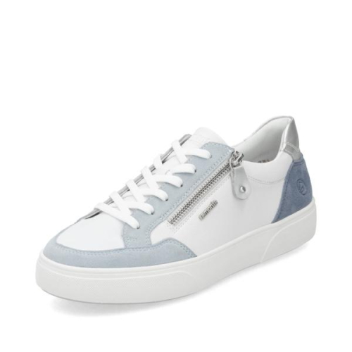 Remonte Sneaker G Combi Blauw D2J01-80 in de kleur wit