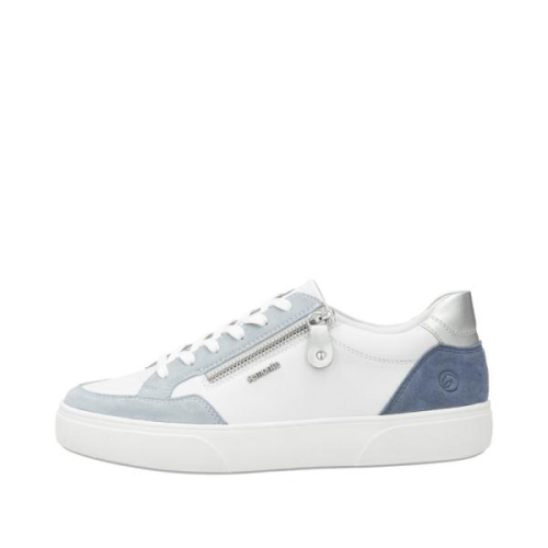 Remonte Sneaker G Combi Blauw D2J01-80 in de kleur wit